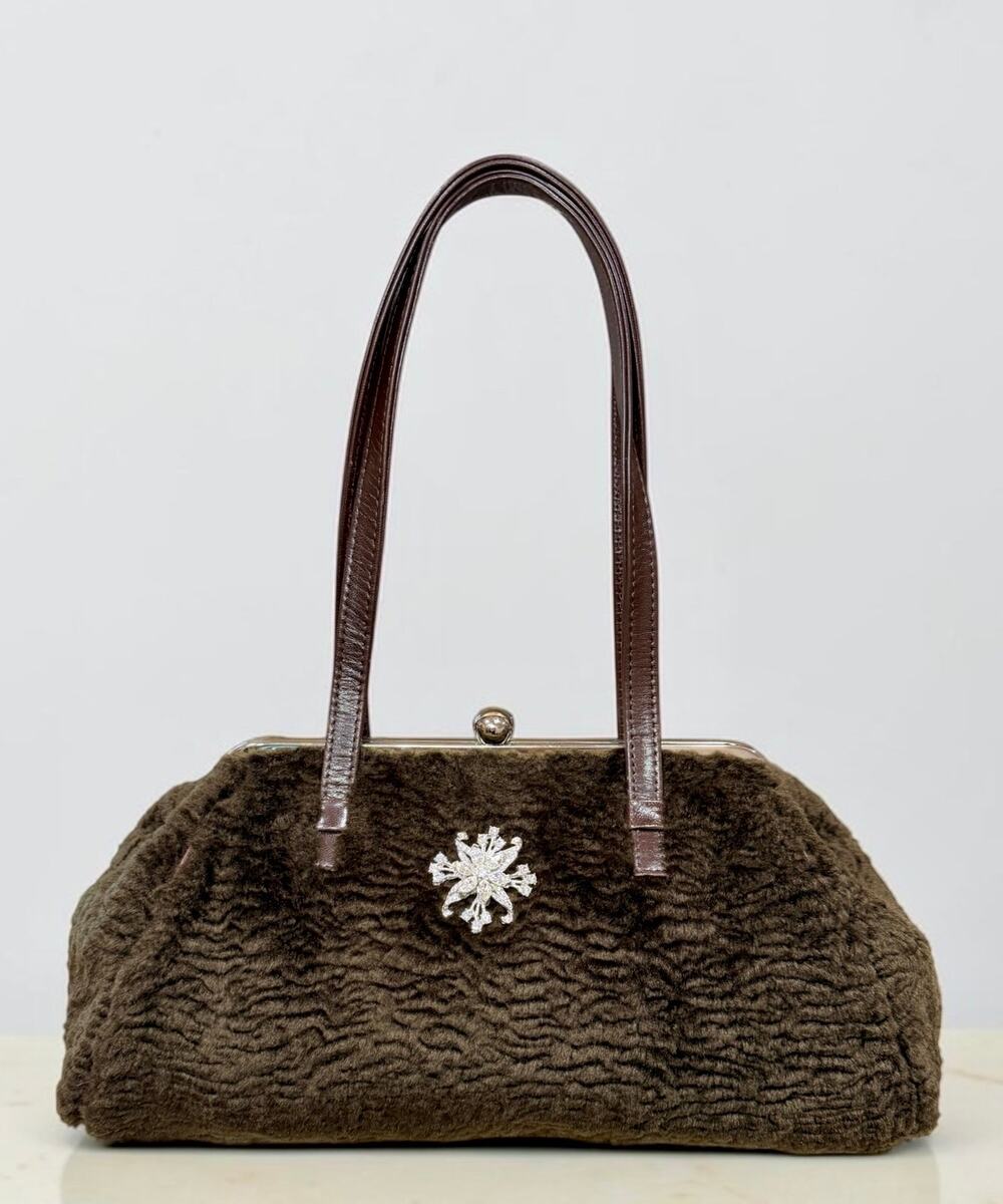 Glenda Gies Jackie Faux Fur Shoulder Bag